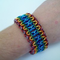Byzantine/Olivia Rainbow Bracelet