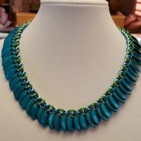 Reversible Scale necklace