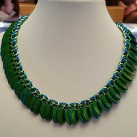Reversible Scale necklace.