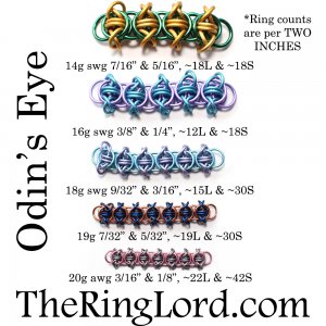 TheRingLord.com - DRAGONSCALE sizing and rings per inch! This is not an  exhaustive list of ring combinations that work together for Dragonscale. I  wanted to make this as a guide for anyone