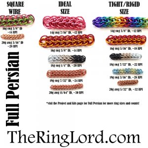 Full Persian 6 in 1- TRL Ring Size guide