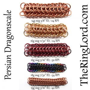 Persian Dragonscale - TRL Ring Size Guide