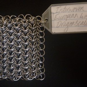 'Scale' pattern #23) Interwoven European 4 in 1 Dragonscale