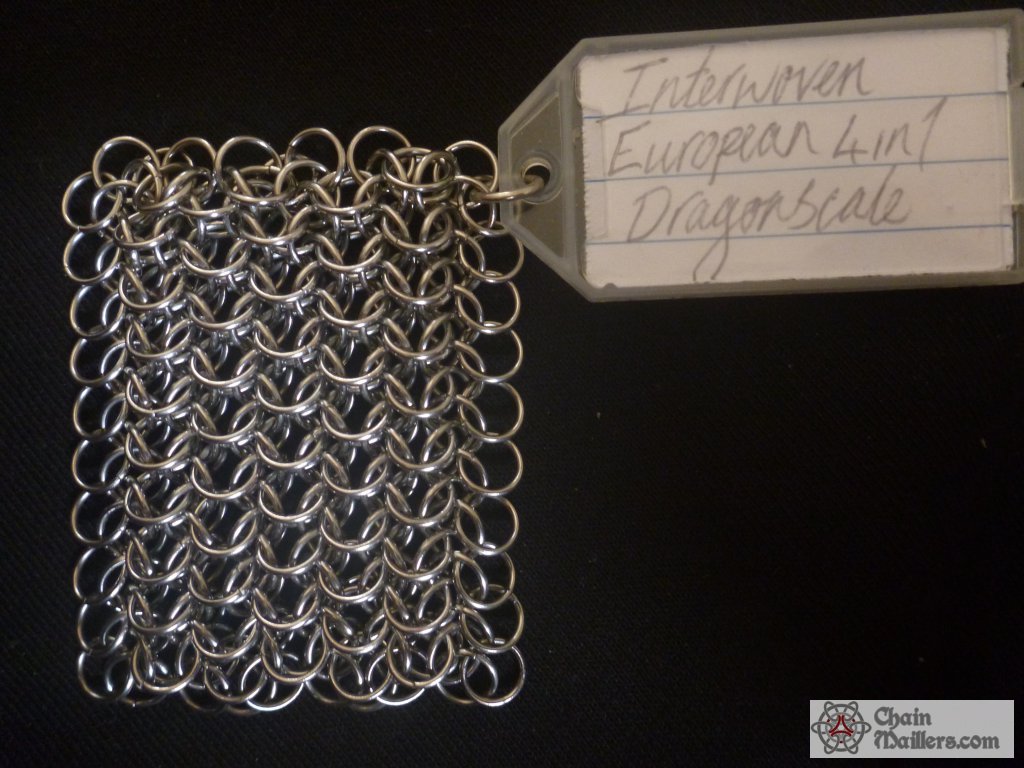 'Scale' pattern #23) Interwoven European 4 in 1 Dragonscale